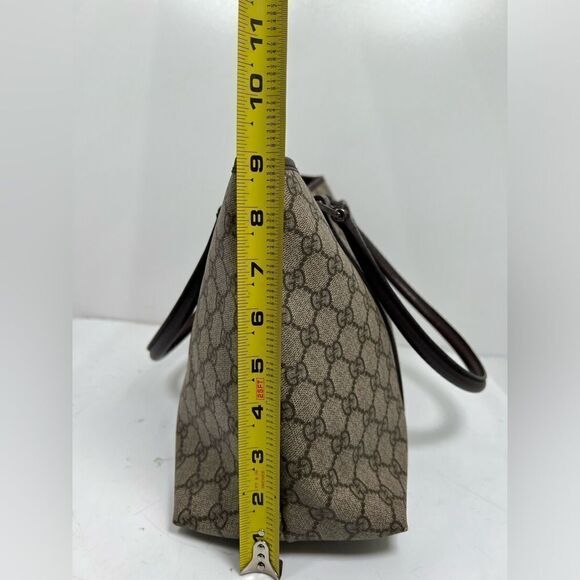 GUCCI GG Supreme Tote Bag PVC Beige - Picture 15 of 15